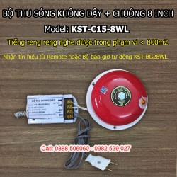 Bộ thu sóng không dây + chuông điện 8 inch KST-C15-8WL